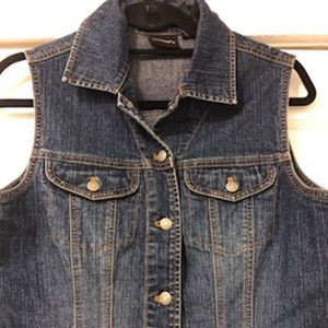 Dark Blue Denim Vest